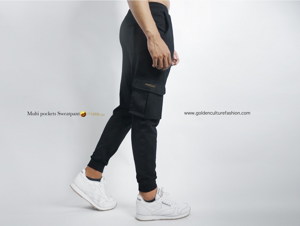 Multi Pocket Sweatpant (Black)